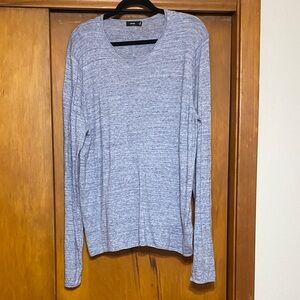 NWOT Vince Heathered Blue-ish Gray Cashmere Blend Crew Neck Light Sweater Layers